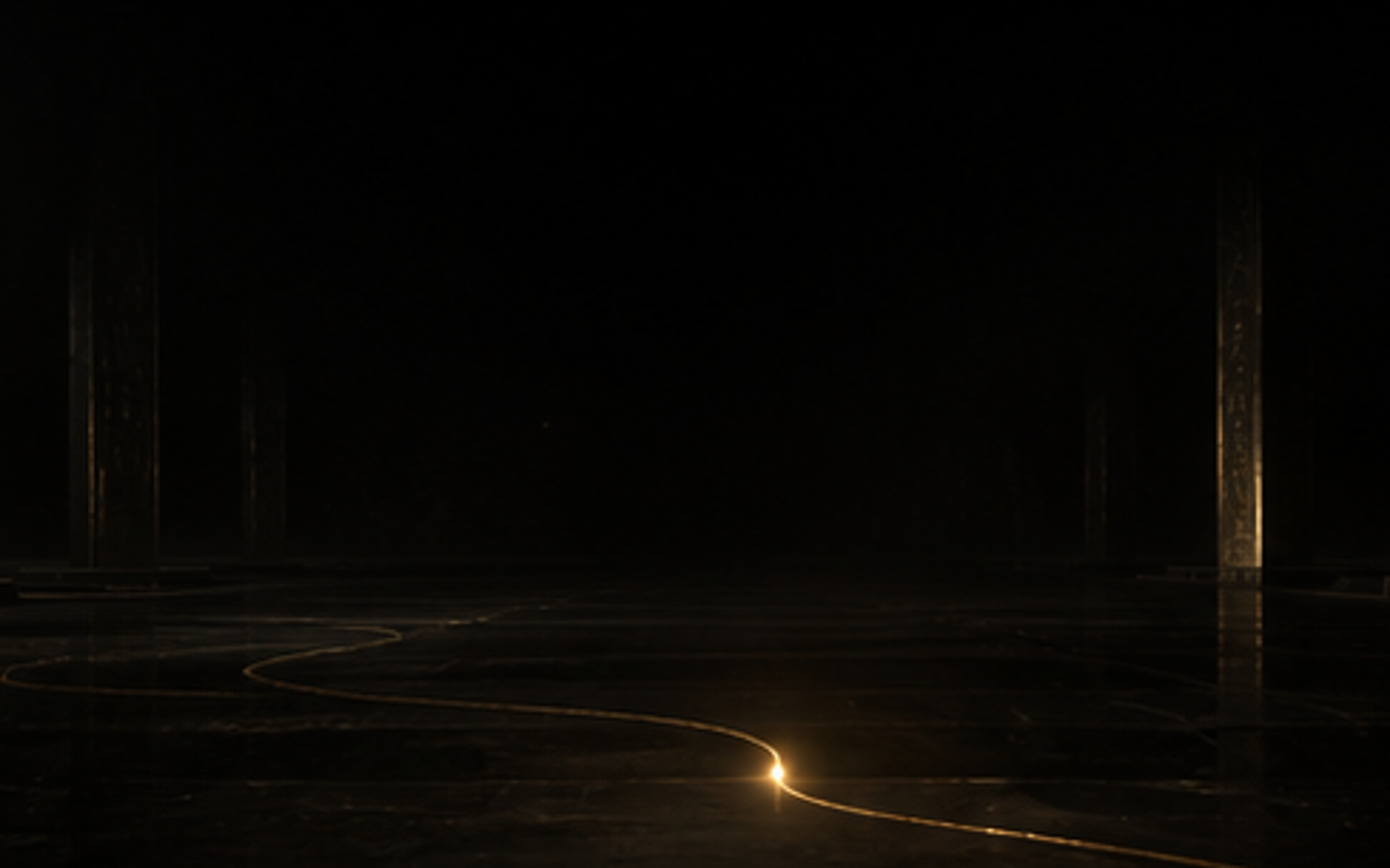 Aftermath with one remaining thread of light