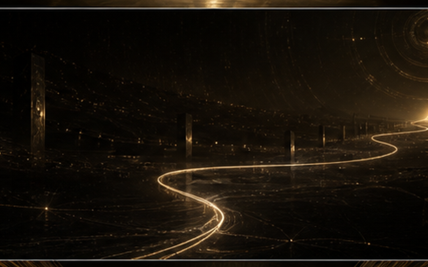 Golden Thread journey through cinematic space