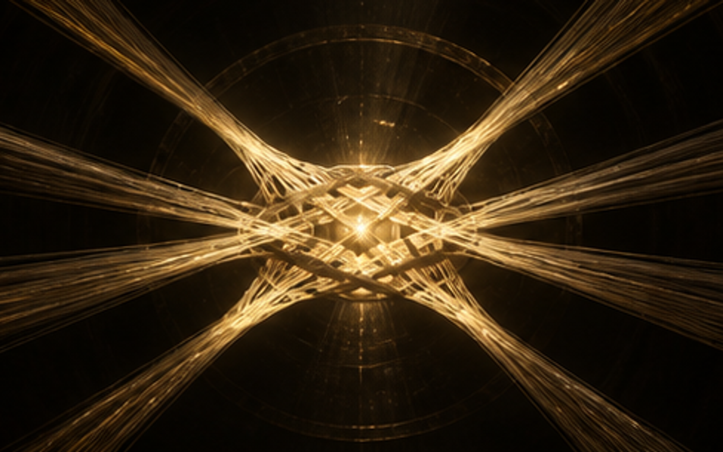 Great Weave forming from connected golden threads